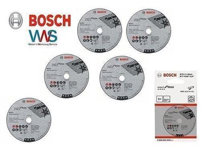 BOSCH 5x Trennscheiben 76mm für GWS 10,8 und 12 V-EC INOX