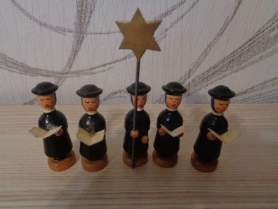 kleine Figuren- 5 Kurrende, Sänger -Seiffen Erzgebirge