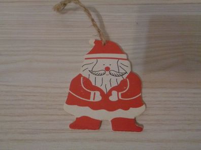 Baumbehang- Weihnachtsmann-Holz-Flachfigur