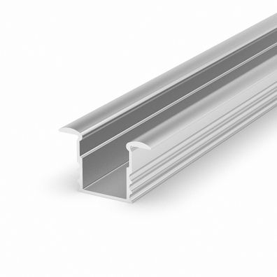 LED Profile in silber M18-1 100CM ohne Abdeckung für LED Streifen bis 12mm Breite