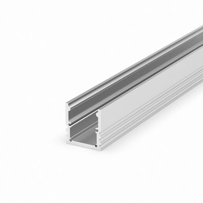 LED Profile in silber M25-3 100CM ohne Abdeckung für LED Streifen bis 14mm Breite