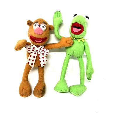 2 Stück Mc Donalds Muppets 2002 - Kermit the Frog und Fozzie Bear ca. 18 cm (W60
