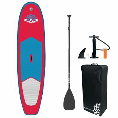 Ariinui SUP Set aufblasbar 10.0 MAHANA Rot Blau TOP Ptreis by Windsports World