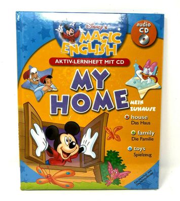 Disney´s Magic English Aktiv-Lernheft mit CD - My Home - mit Audio CD (W4)