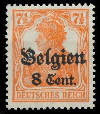 BES. 1WK Landespost Belgien Nr 13bII postfrisch X434FA6