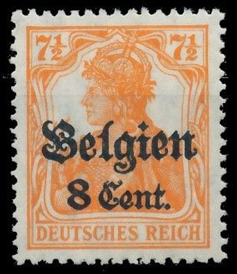 BES. 1WK Landespost Belgien Nr 13aI postfrisch gepr. X435032
