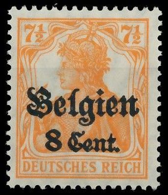 BES. 1WK Landespost Belgien Nr 13aI postfrisch gepr. X435026