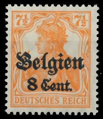 BES. 1WK Landespost Belgien Nr 13aI postfrisch gepr. X435022