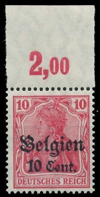BES. 1WK Landespost Belgien Nr 14b POR postfrisch ORA g X435092