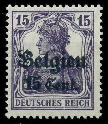BES. 1WK Landespost Belgien Nr 16a postfrisch X4350DE