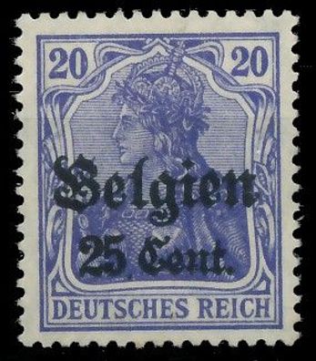 BES. 1WK Landespost Belgien Nr 18c postfrisch X43B18E