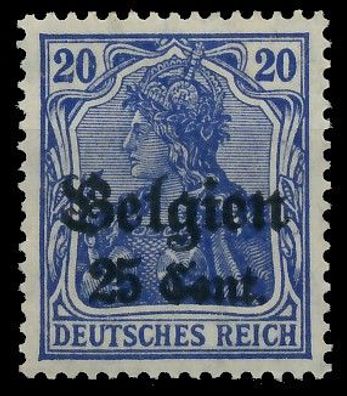 BES. 1WK Landespost Belgien Nr 18a postfrisch X43B346