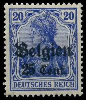 BES. 1WK Landespost Belgien Nr 18a postfrisch X43B336