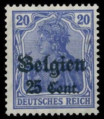 BES. 1WK Landespost Belgien Nr 18d postfrisch gepr. X43B38A