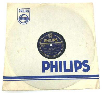 10" Schellackplatte Shellac Philips PH 5163 Oh, To Be On An Island With You (W6)