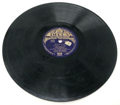 10" Schellackplatte Decca F 43457 Donna Theresa / Hayà Ole (154)