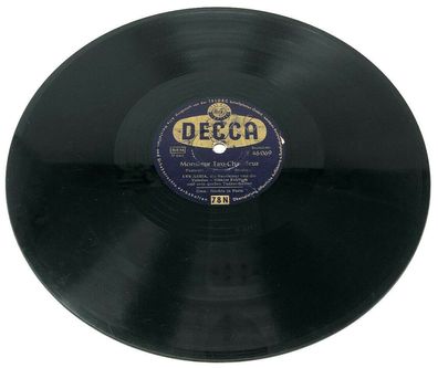 10" Schellackplatte Decca 46069 Nachts in Paris / Monsieur Taxi-Chauffeur (S1)