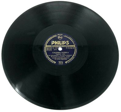 10" Schellackplatte Philips P 17 258 H - The 3 Jacksons - Tanzende Tasten (W11)