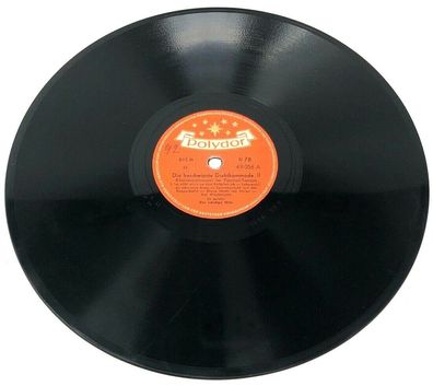 10" Schellackplatte - Polydor 49 056 Die beschwipste Drahtkommode II (W13)