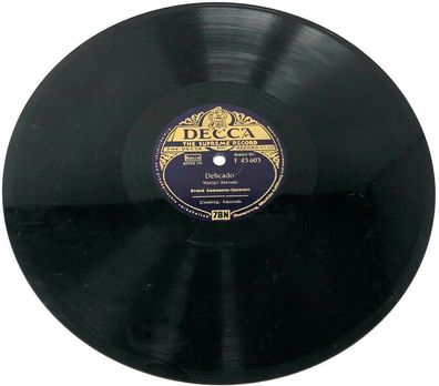 10" Schellackplatte Decca F 43603 - Amorada / Delicado (W16-154)