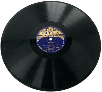 10" Schellackplatte - Decca F. 7660 - Bolero - Lew Stone and his concert (W16)