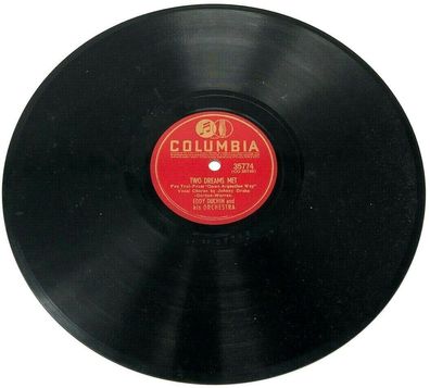 10" Schellackplatte - Columbia 35774 - Down Argentina way / Two dreams met (W16)