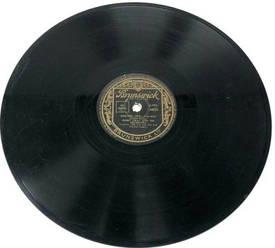 10" Schellackplatte - Brunswick 04551 - Sound off / The lonesomest whistle (W16)