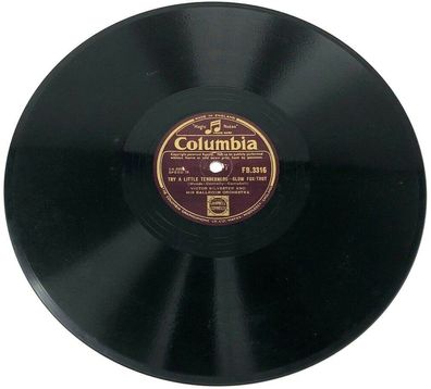 10" Schellackplatte Columbia FB. 3316 - Try a little tenderness / A gal in (W16)