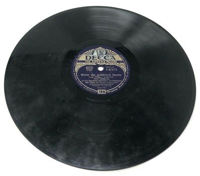 10" Schellackplatte Decca F 43573 Es war das letzte Mal / Wenn die goldenen (154