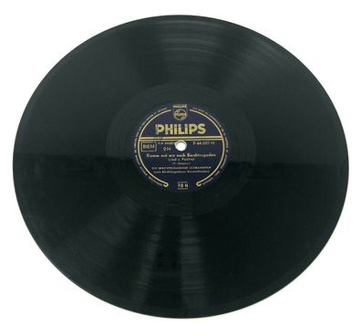 10" Schellackplatte Shellac Philips P 44 681 H - Das St. Bartholoma Lied (W5)