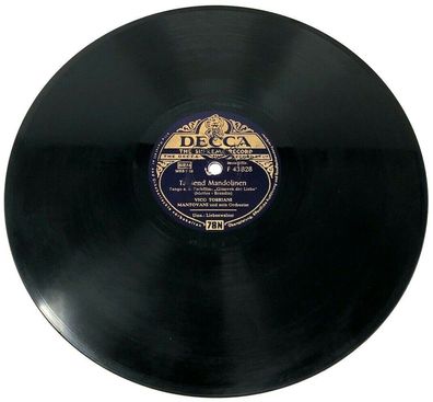 10" Schellackplatte - Decca F43828 - Tausend Mandolinen / Liebeswalzer (W13)