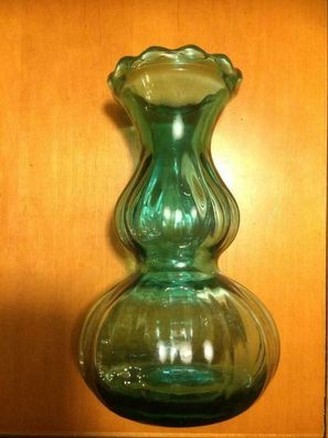 Vase blau/ grün mit Bauch Ø 13 cm - Höhe 22 cm (9)
