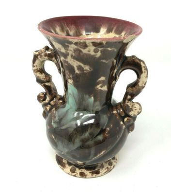 West Ggerman Vintage 1950 Drip Glaze Fat Lava era ART Pottery VASE small (253)