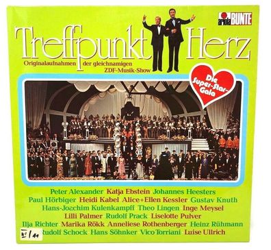 12" Vinyl LP Ariola 89 370 XT Treffpunkt Herz Originalaufnahmen der ZDF Show (P6