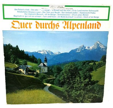 12" Vinyl LP Quer Durchs Alpenland Discoton ST PL 72 315 (K)