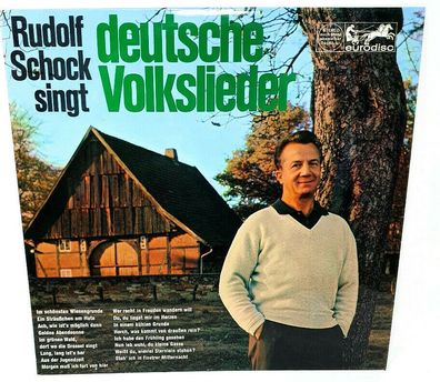 Vinyl LP Rudolf Schock Singt Deutsche Volkslieder Eurodisc 74 085 IU (K)