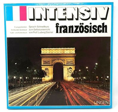 Vinyl 5 LP Set 12" Lingen Köln 2936 Intensiv französisch Sprachkurs m. Buch (P4)