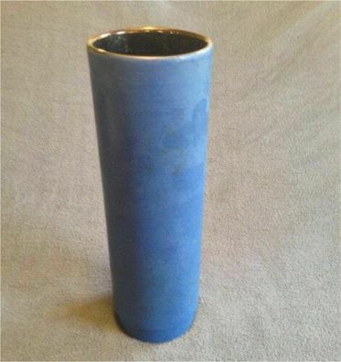 Porzellan Vase blau 25 cm hoch Ø 8 cm 5/25 (122)