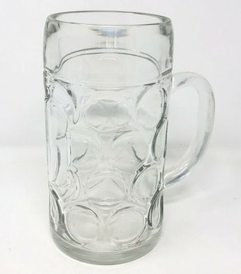 Vintage Glas Bierkrug 1,0 Liter Festbierkrug (W55)