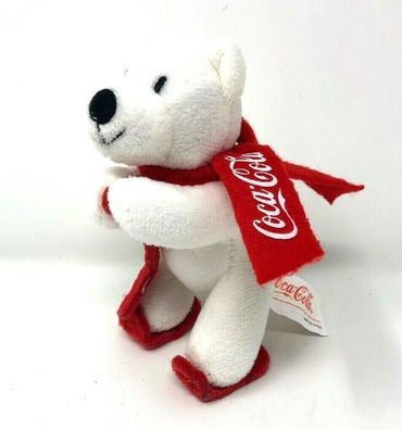 Coca Cola Plüschtier Eisbär Eishockeyspieler ca. 13 cm groß (W19-W42)