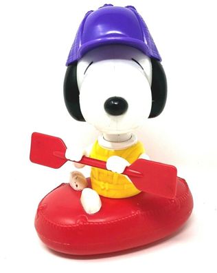 Mc Donalds Happy Meal 2000 Snoopy mit Paddel im Boot - Canoeist (W42)