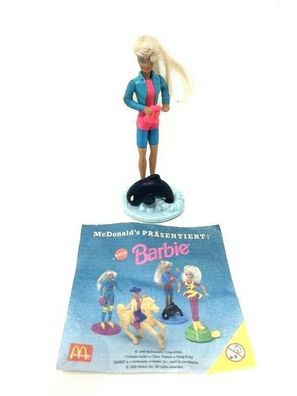 Mc Donalds Happy Meal 1996 Barbie Aquatic Parc - 12 cm groß (W61)