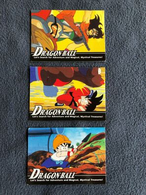 3 Stück Dragon Ball Sammelkarten Nr. 31, 44, 77 aus 1995 (K)