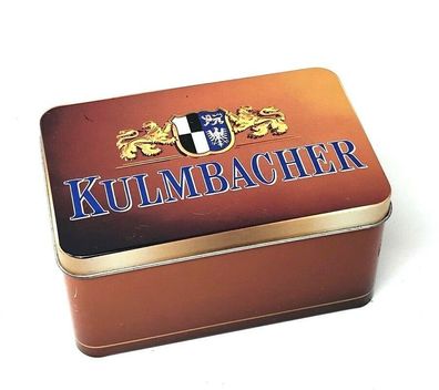 Vintage Kulmbacher Blechdose - Deckel abnehmbar 13,5 x 9 x 6,5 cm (W54)