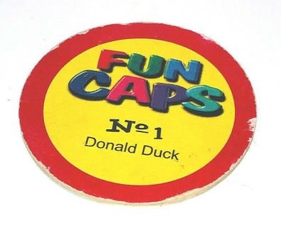 Chupa Chups Pog Pogs Fun Caps Disney " Donald " No 1 -- Selten (154)
