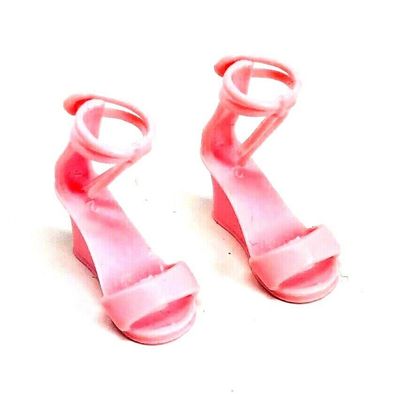 Barbie Schuhe für Barbie Puppen rosafarben - Verschluß hinten (W36)