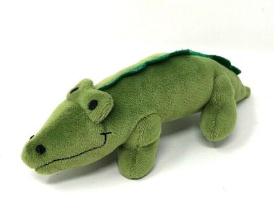 Kleines Plüschtier Krokodil - 18 cm lang - grün - ideal für Kleinkinder (W33)