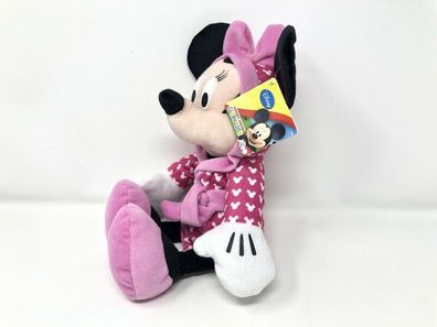 Disney Minnie Mouse - 71017 - Minnie Maus mit Morgenmantel - Plüsch Figur - 38 c