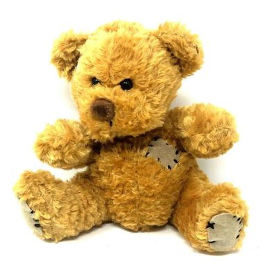Teddybär braun sitzend 13 cm Stofftier Kuscheltier Plüsch sehr weich (73)