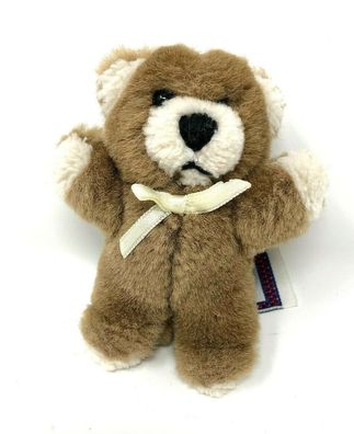 Mini Kuschelwuschel Teddy Teddybär Plüschtier ca. 10 cm groß mit Schild (121)